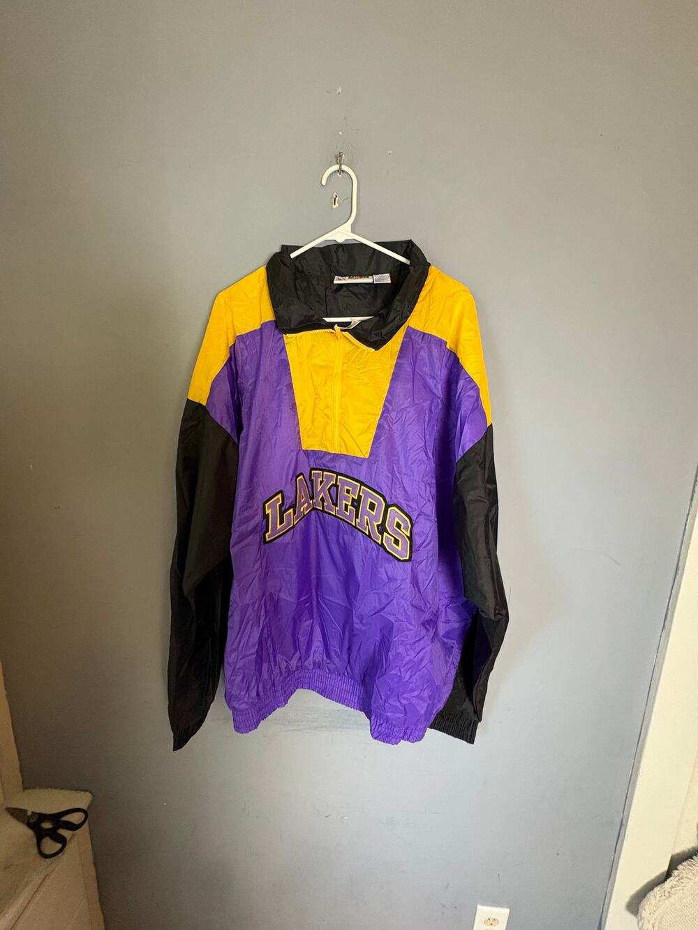 Vintage 90s Los Angeles Lakers NBA Pullover Jacket Unique Sports NWT Sz 2XLT